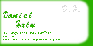 daniel halm business card